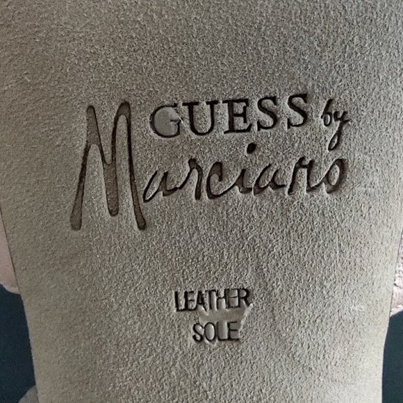GUESS by Marciano Los Angeles Size 40/10M Pink Leather Stiletto Sandals - Picture 5 of 13